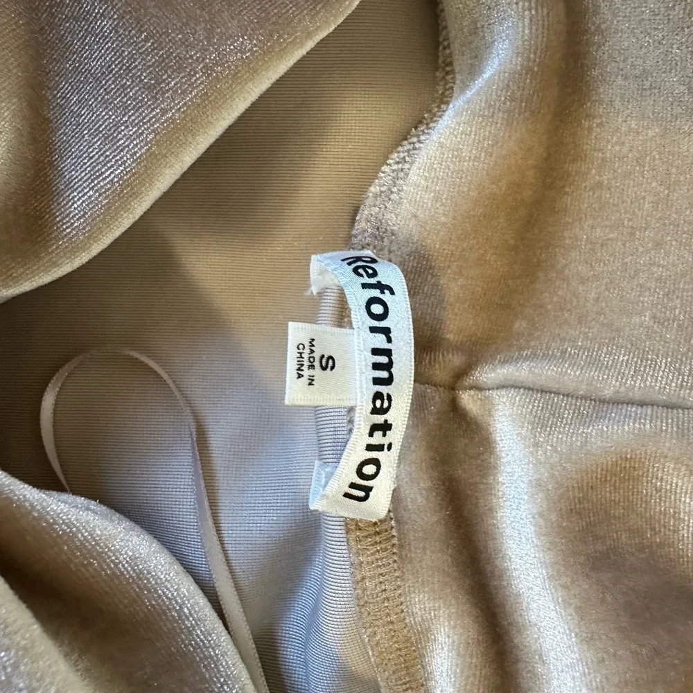 Reformation Shimmering Velvet Top - Picture 2 of 5